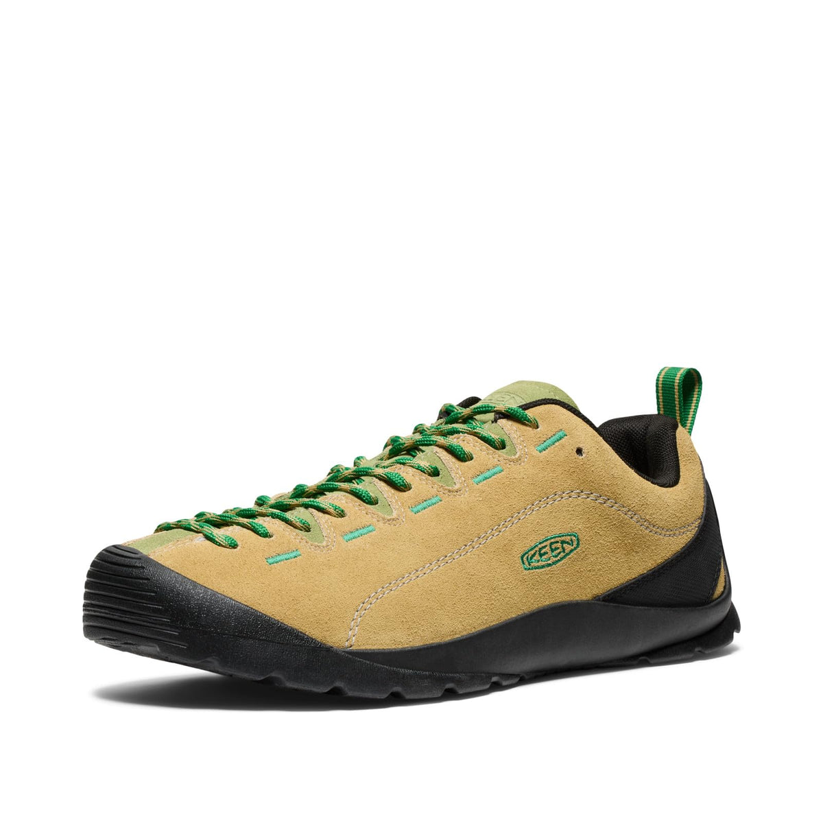 KEEN Men's Jasper Low Height Climbing Approach Style Sneakers, Khaki/Iguana, 9