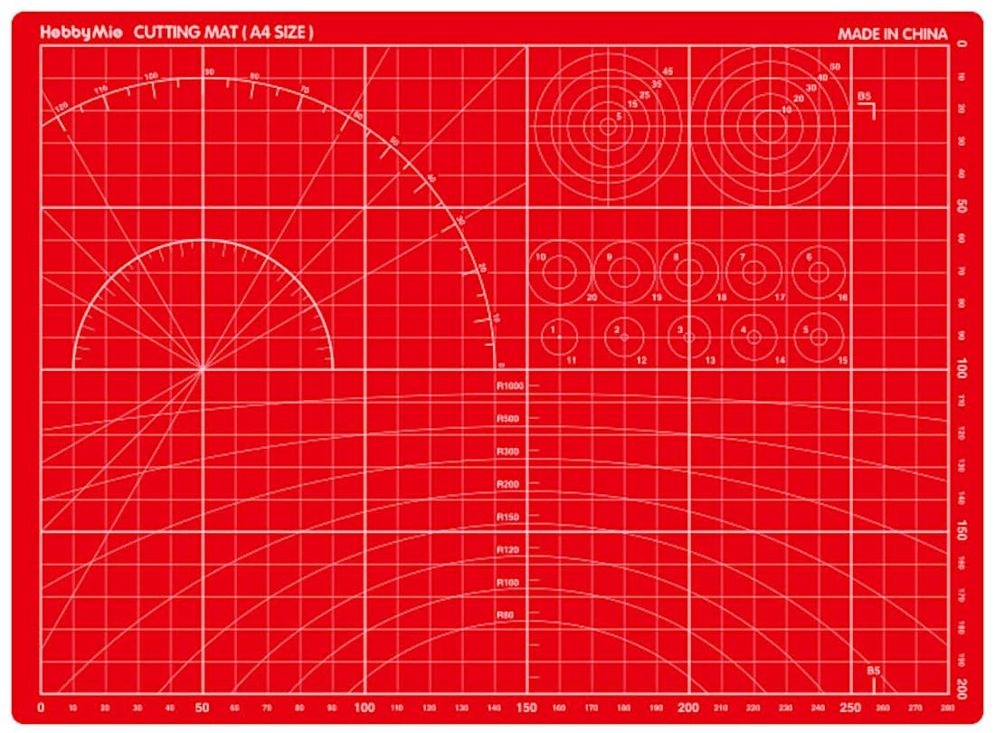 Doyusha Large Glass Cutting Mat Red Hobby Tool
