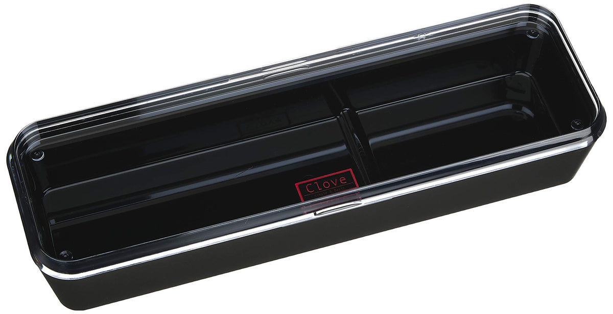 Pearl Metal HB-2912 Cutlery Case with Lid, Black, Made in Japan, Made in Tsubame Sanjo