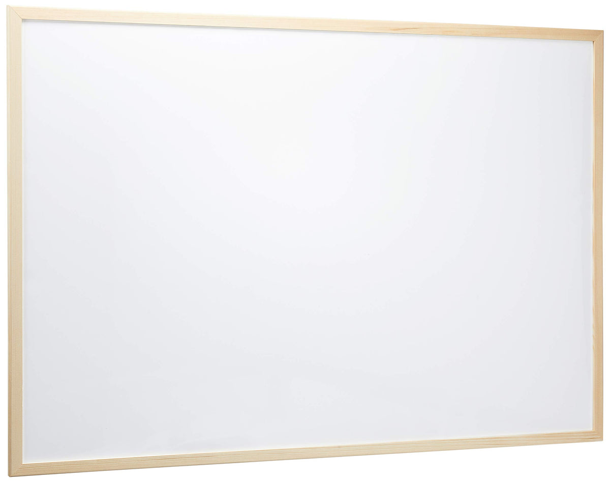 Nakabayashi WBM-E9060 Wood Whiteboard, W 35.4 x H 23.6 inches (900 x 600 mm)