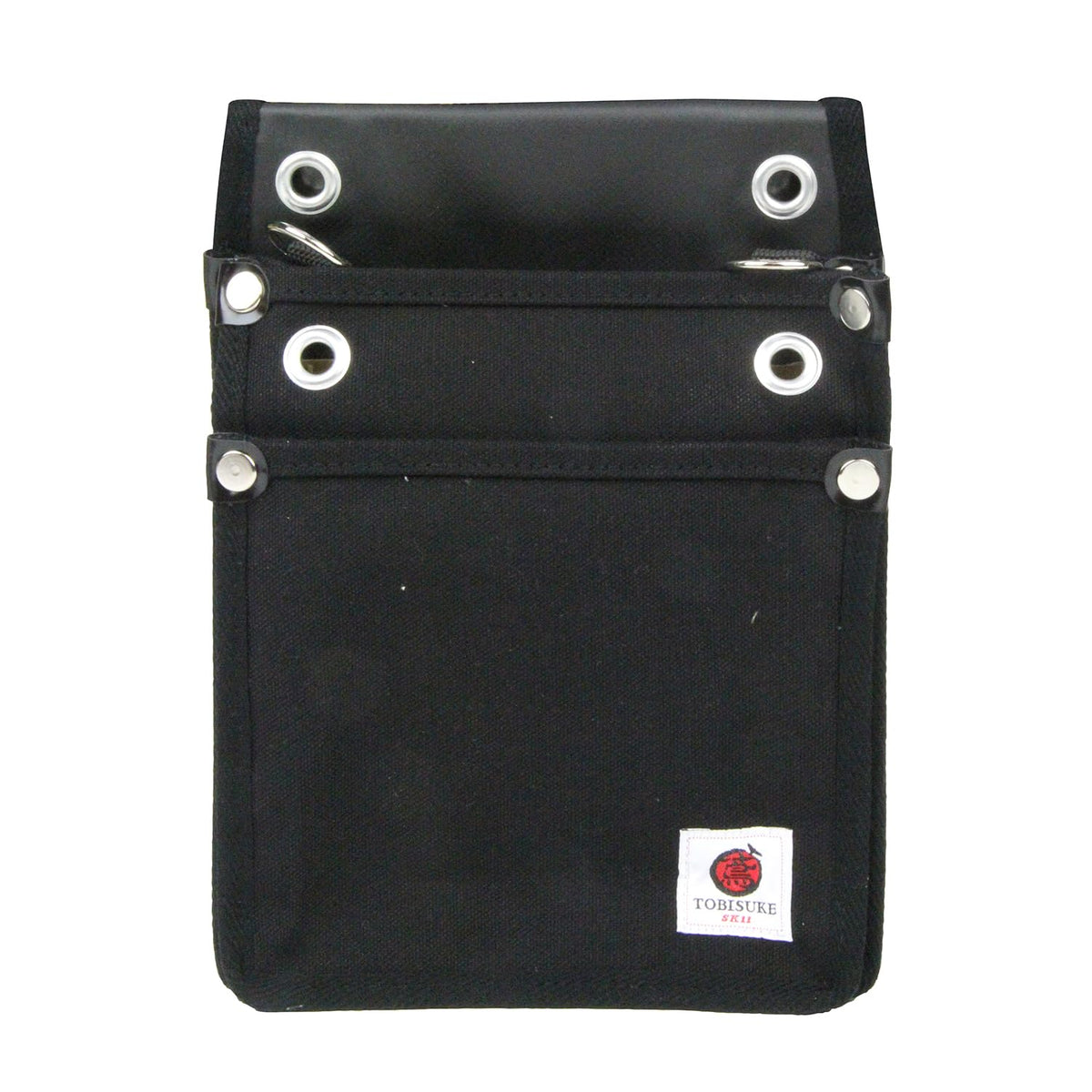 SK11 TOBISUKE 2 Tier Waist Bag for Canvas Tobi, Black TSH-2D-BK