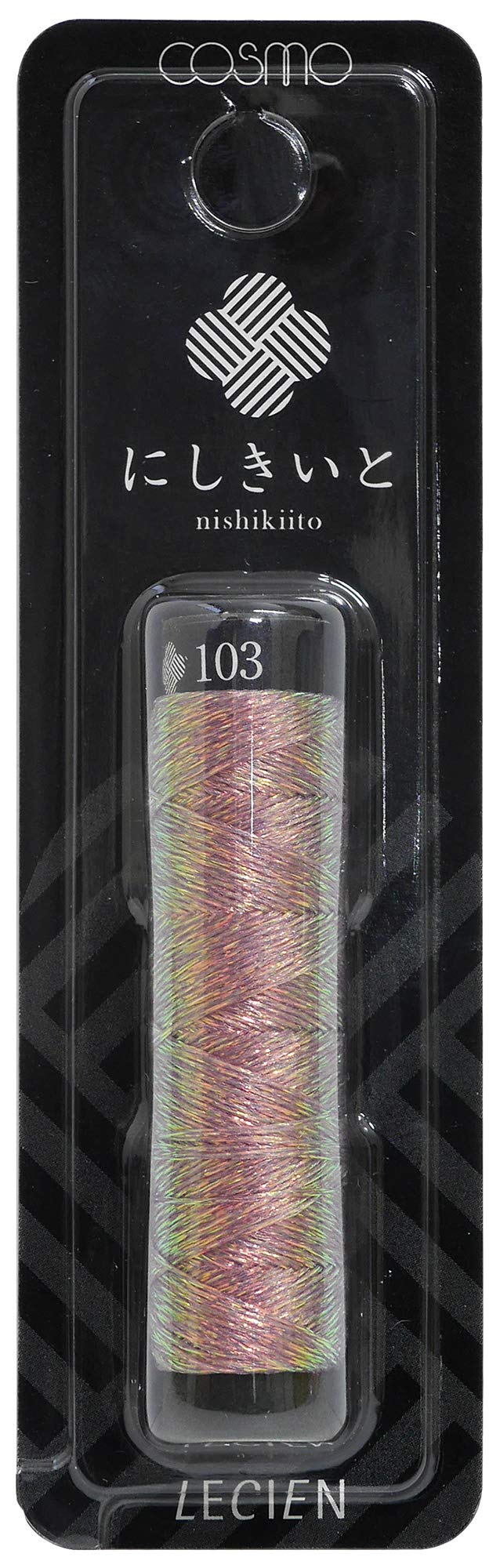 Cosmo Threshold Glitter Embroidered Yarn Iridescent 20 m Roll