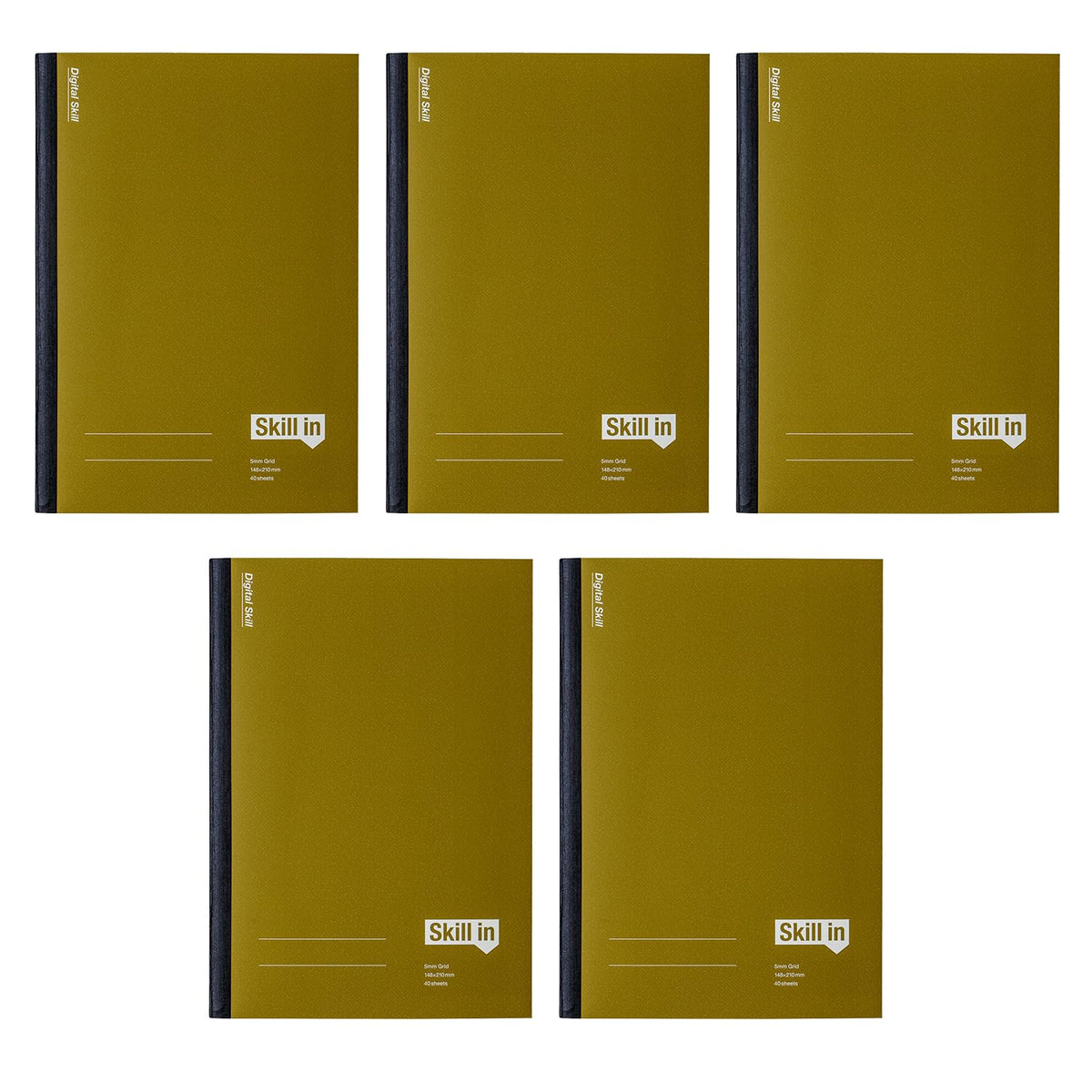 アピカ Apica CFSA5S05T Skill-In Notebook for Relearning for Working People, A5, Digital, 5 Books