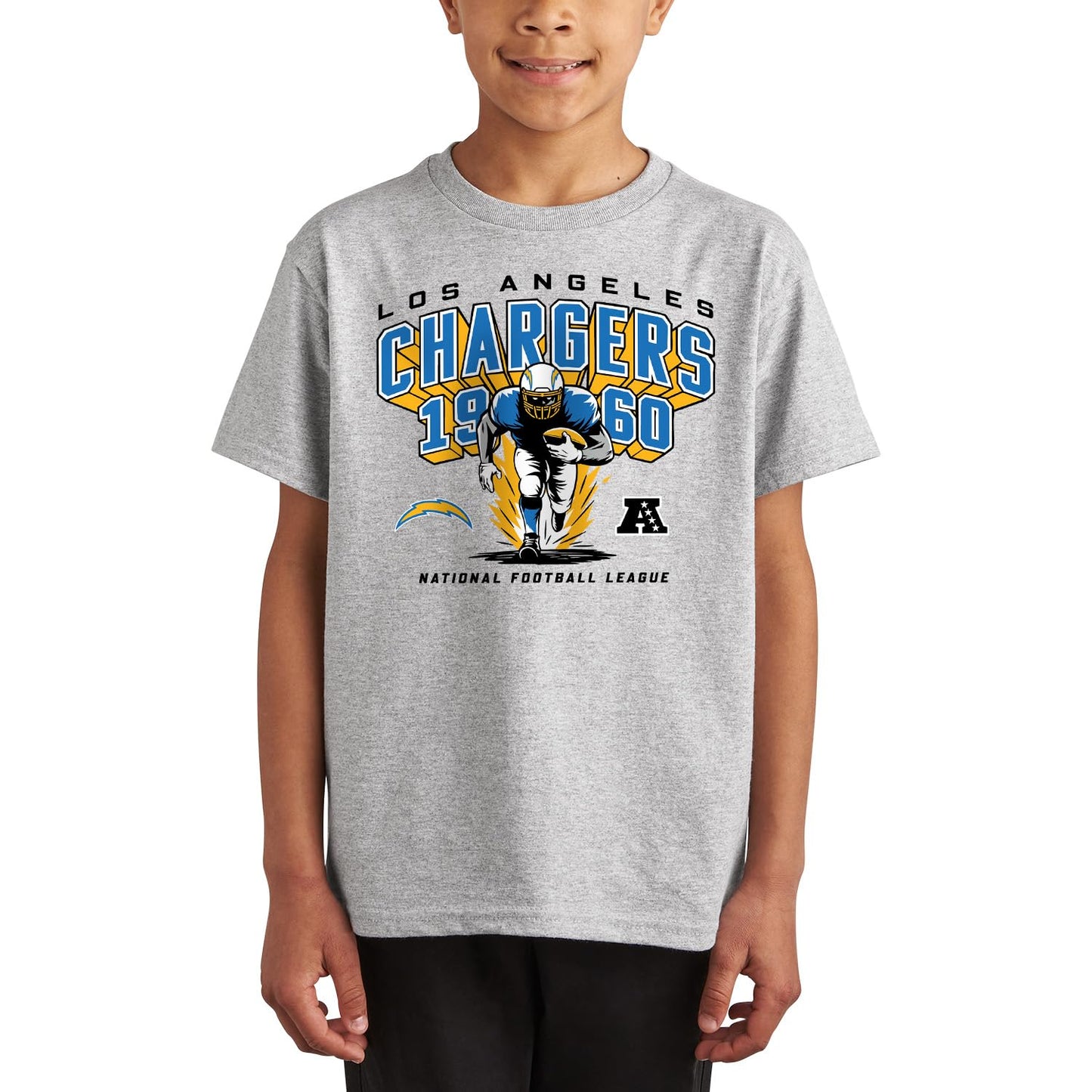 Junk Food NFL - Los Angeles Chargers Halfback Blast Kids SS T-Shirt
