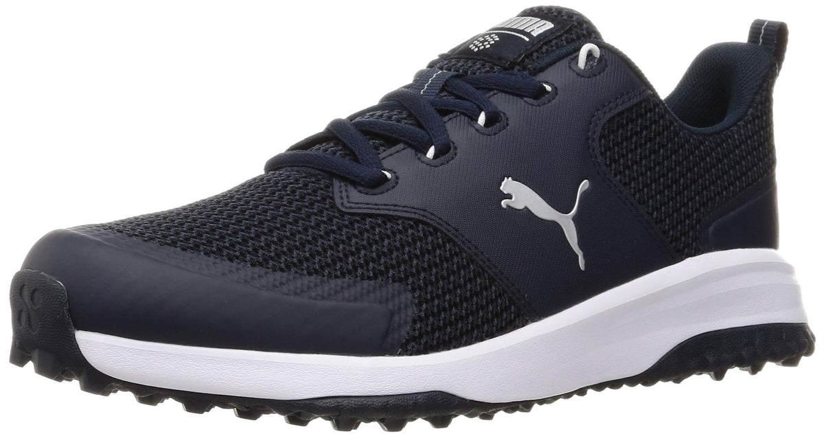 Puma Men's 194542 Golf Shoe, Black Silver, 8.5 UK