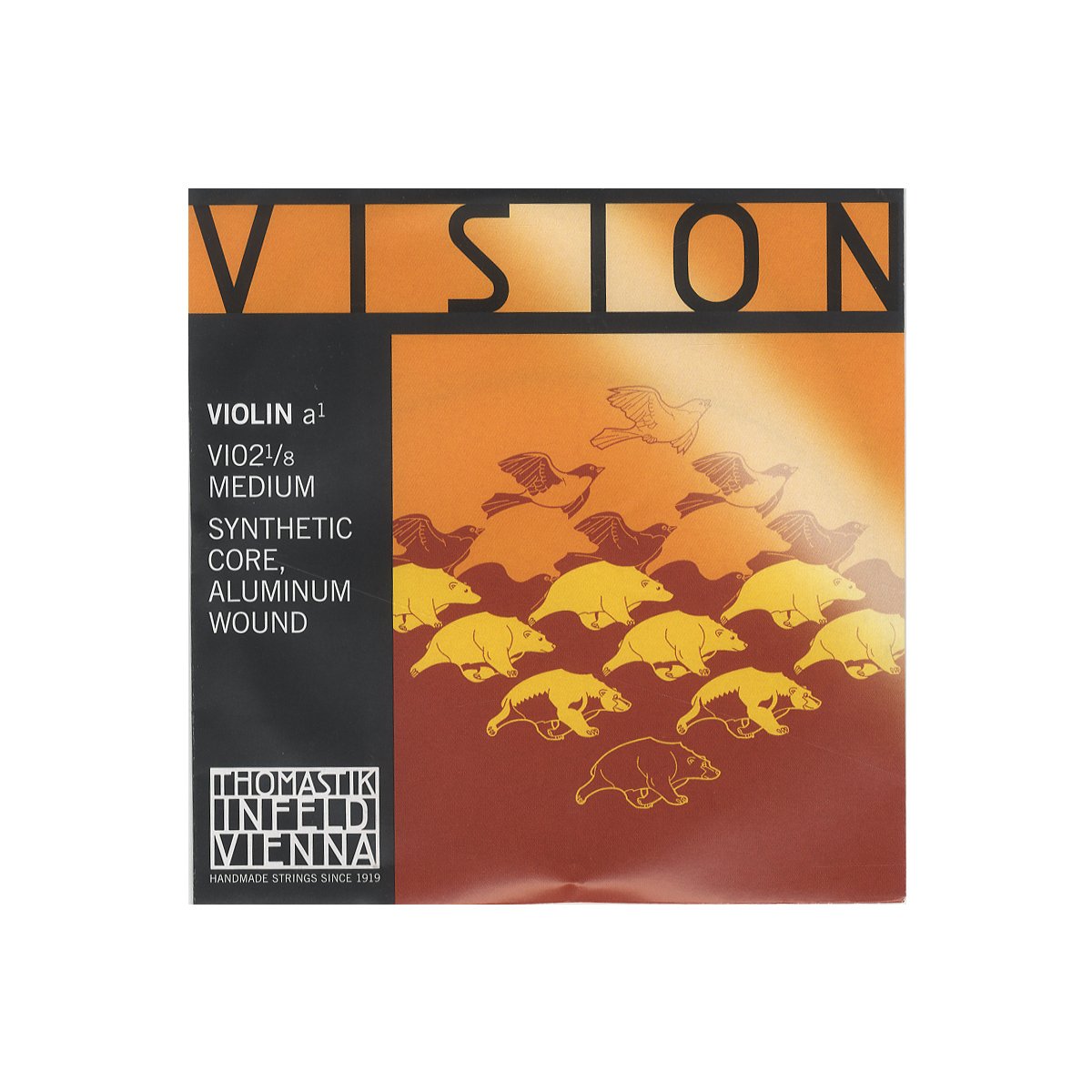Thomastik-Infeld VI02.18 Vision Violin String, Single A String, Alum Wound/Synth Core, 1/8 Size