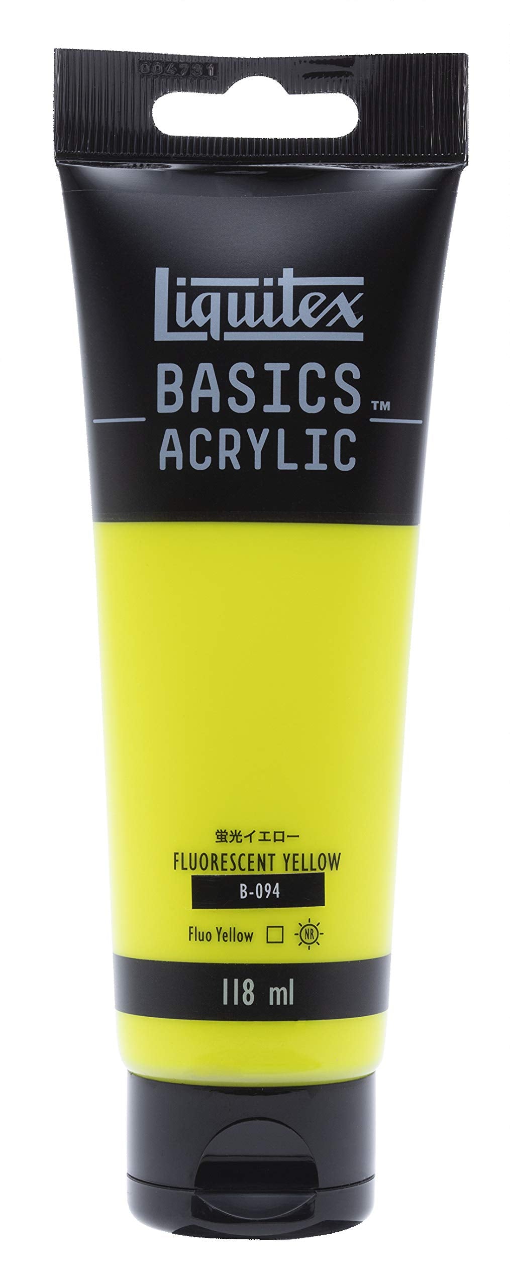 LIQUITEX Acrylic Paint Basics B-094, Fluorescent Yellow, 4.0 fl oz (118 ml)