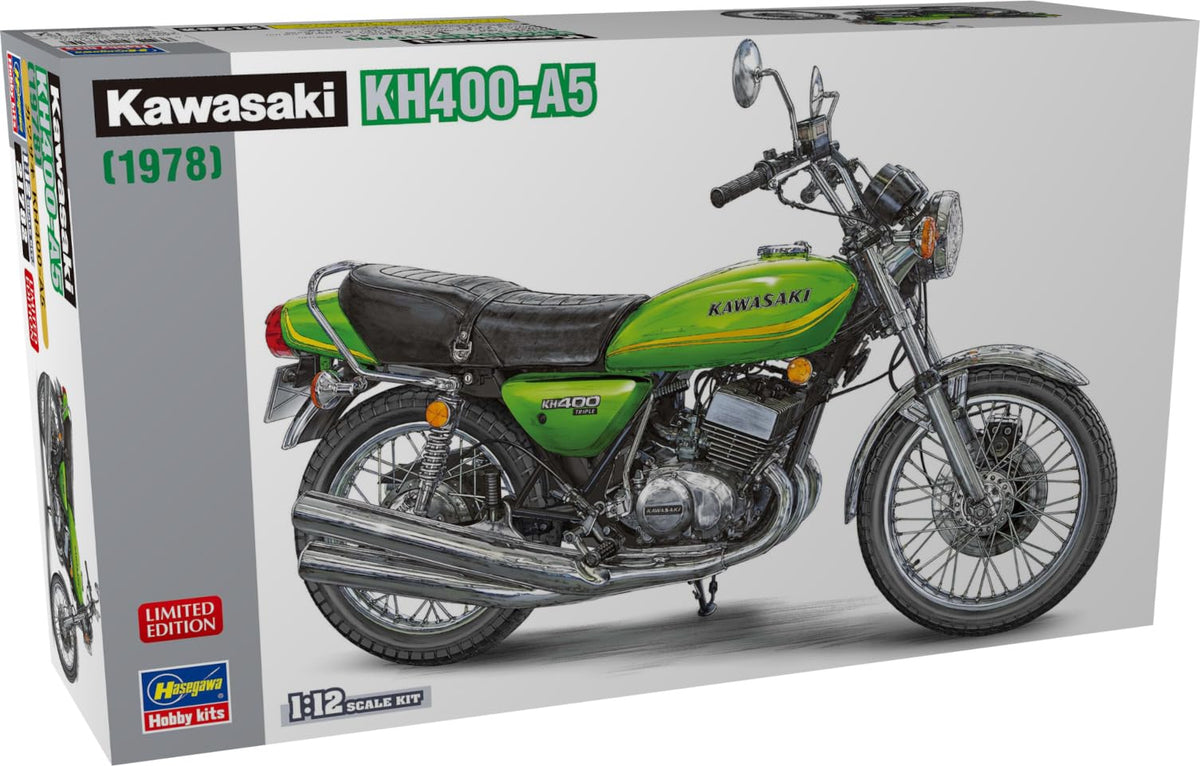 Hasegawa 21782 1/12 Kawasaki KH400-A5 1978 Candy Lime Green Plastic Model