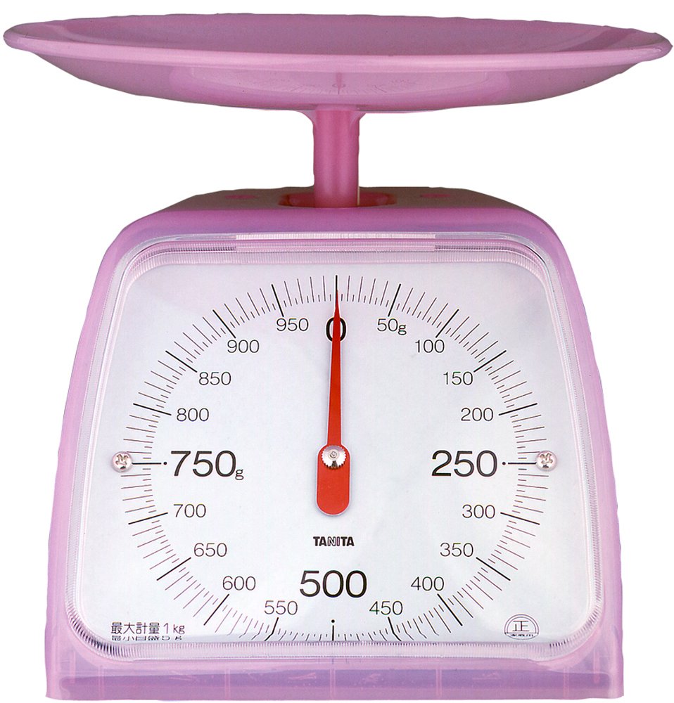 Tanita (TANITA) Analog Cooking Scale 1kg Clear Pink KA-001-CP