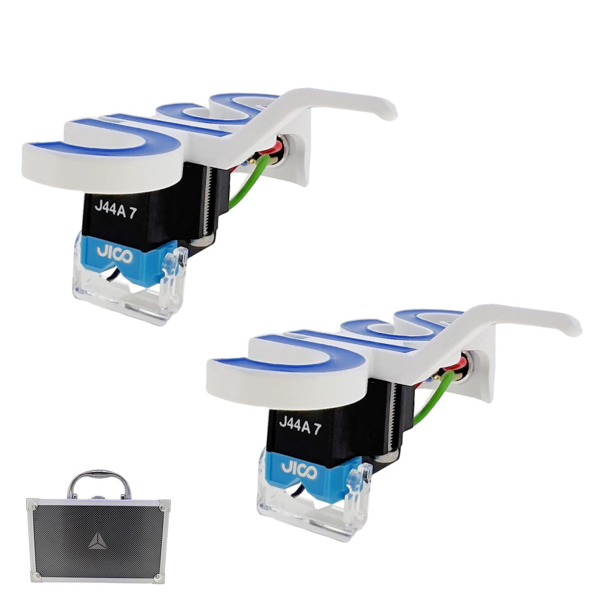 Japan Seiki Jewelry Co., Ltd. JICO Original Cartridge with Headshell OMNIA J44A 7 IMP SD LOGO BLU