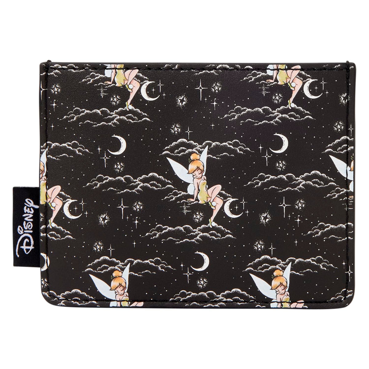 Loungefly Disney: Tinker Bell - Pixie Dust - Night Sky Card Holder with 3 Card Slots - Great for Kids & Adults - Collectible Wallets