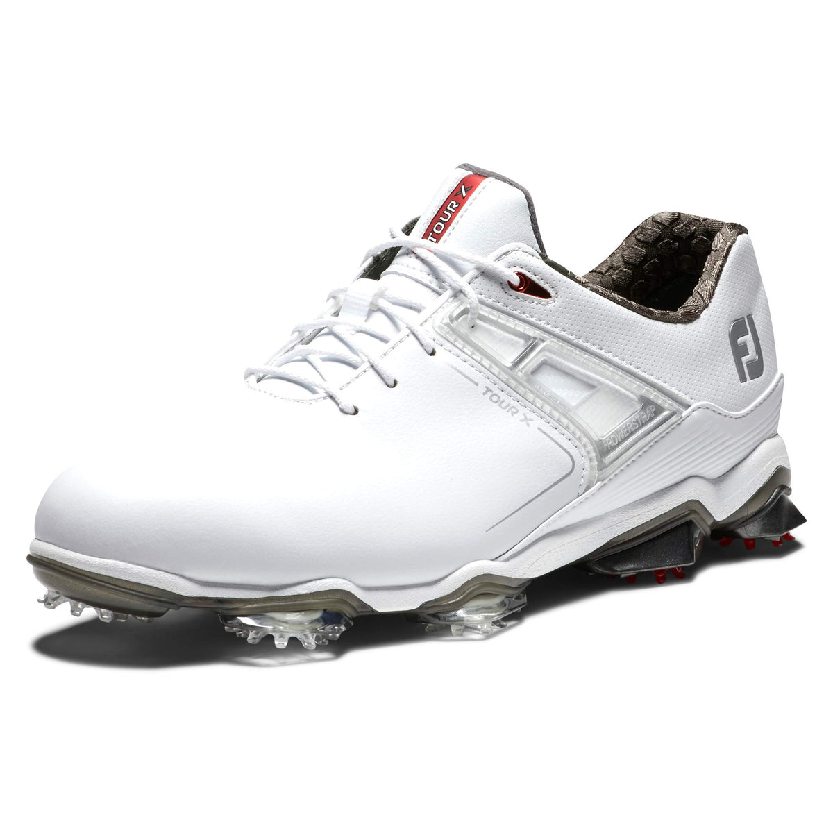 FootJoy Men's Tour X Previous Season Style Golf Shoes, White/Red, 7 M US