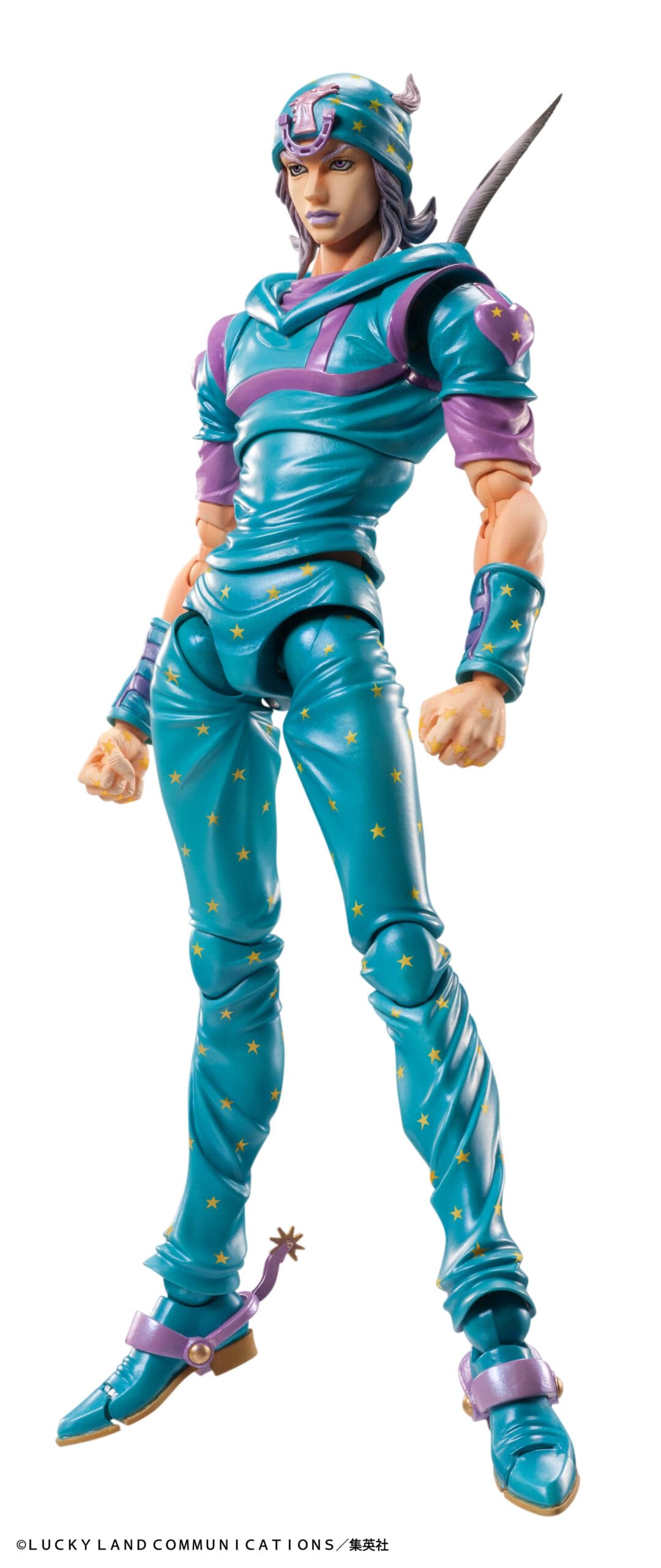 Medicos Entertainment Super Action Statue JoJo's Bizarre Adventure Part 7 Steel Ball Run Johnny Jostar Second, Approx. 6.1 inches (155 mm), PVC & ABS & POM, Pre-Painted Action Figure