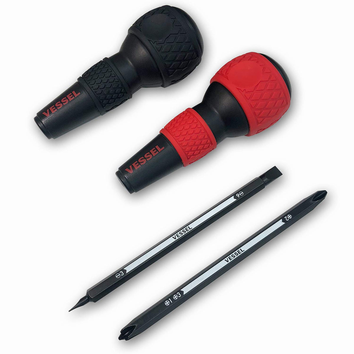 Vessel 220W-B2AC Ball Grip Replacement Screwdriver Set