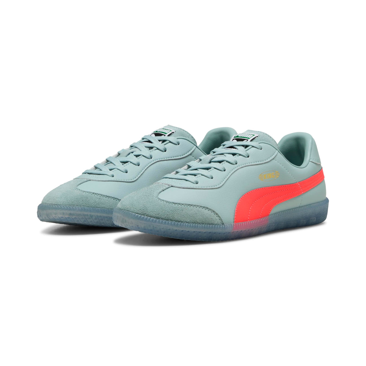 Puma 106696 Men's Soccer Cleat, King 21, 25 Spring Summer Colors Modern Mint/Glowing Red (14), 25.0 cm