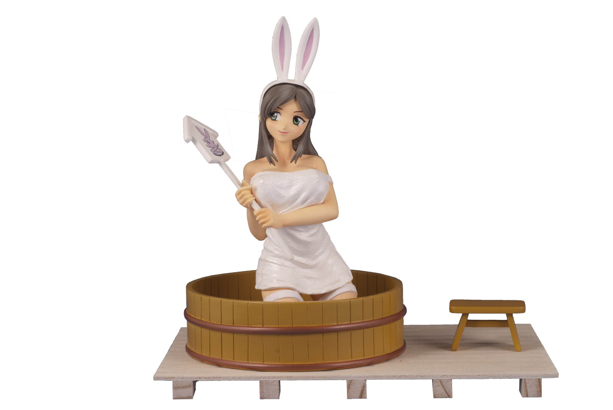 Kaitendoh - Usagi-Chan Onsen Statue 1/6 Tarai Onsen 22 cm