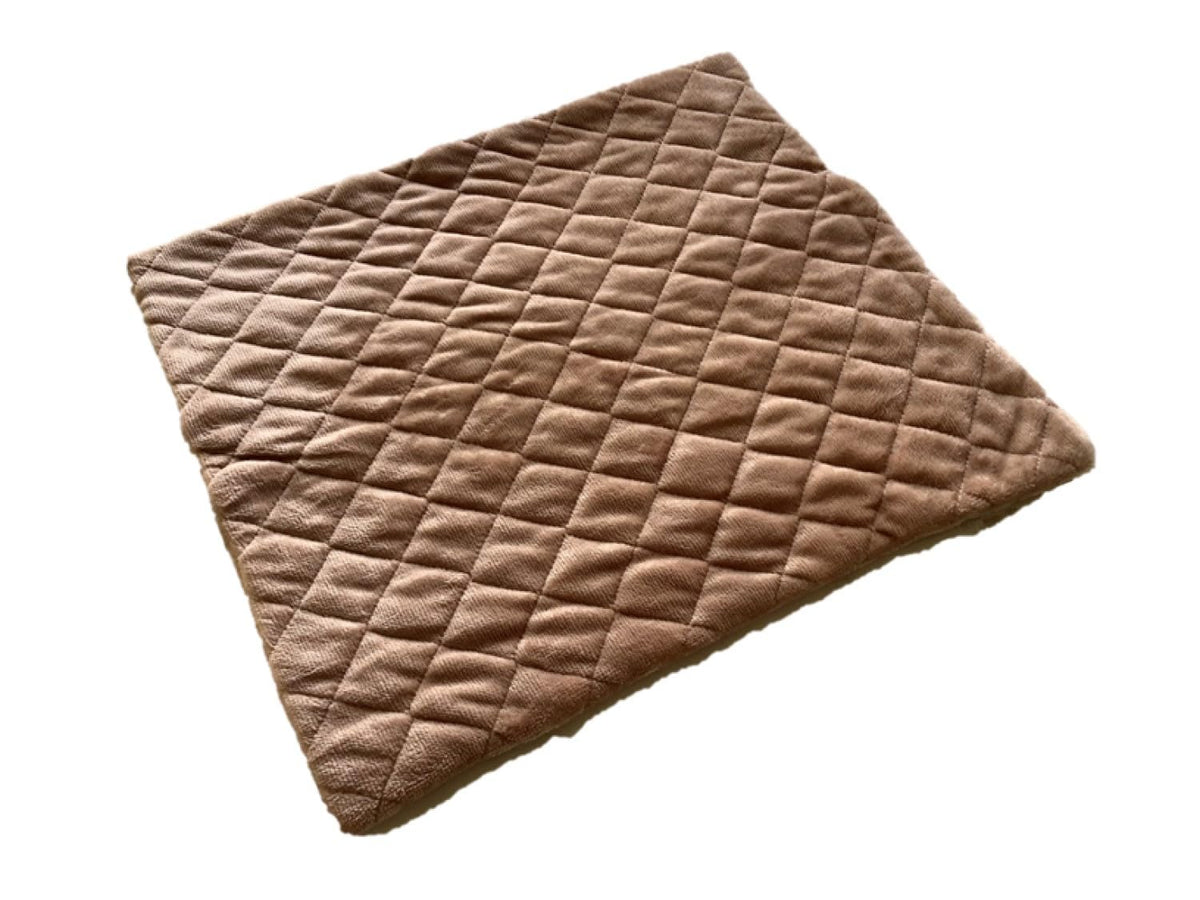 伊藤正(Itosho) Ito Cat Q55-7803BR Quilted Flannel Duvet Cover Soft Touch Brown 55 x 59 cm