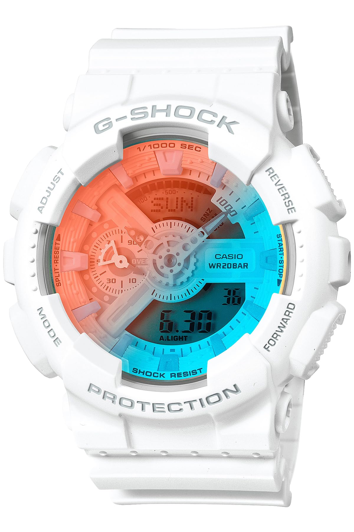 Casio GA-110TL-7AJF G-Shock Beach TIME Lapse Series Japan Import 2024, White