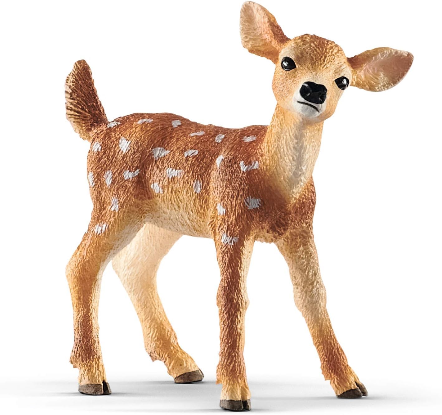 Schleich Wild Life - 2" Realistic Baby Deer Figure - Small White-Tailed Fawn Figurine - Highly Detailed Wild Animal Toy - Durable for Education and Fun Play for Kids - for Boys and Girls Ages 3+