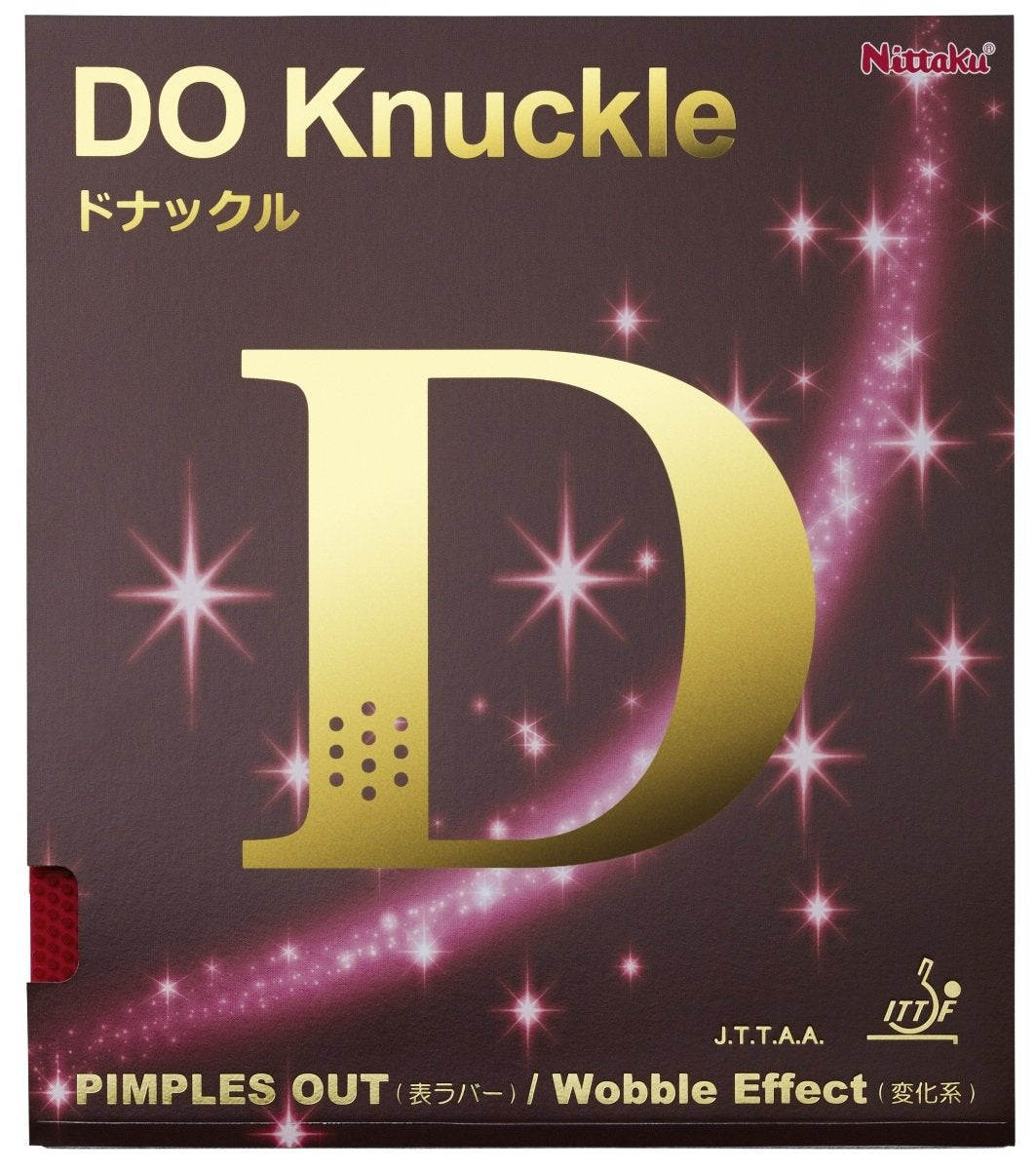Nittaku Donackle Table Tennis Rubber NR-8572, Pimple-Out, Red, Medium