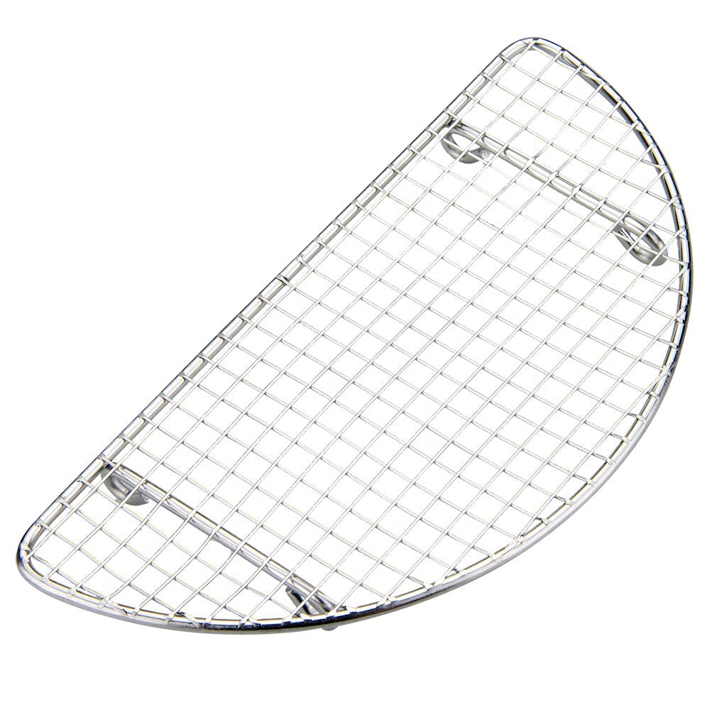 Mtate Trim 2025802 18-8 Small Mesh Half Moon Tonkatsu Net, Low Foot