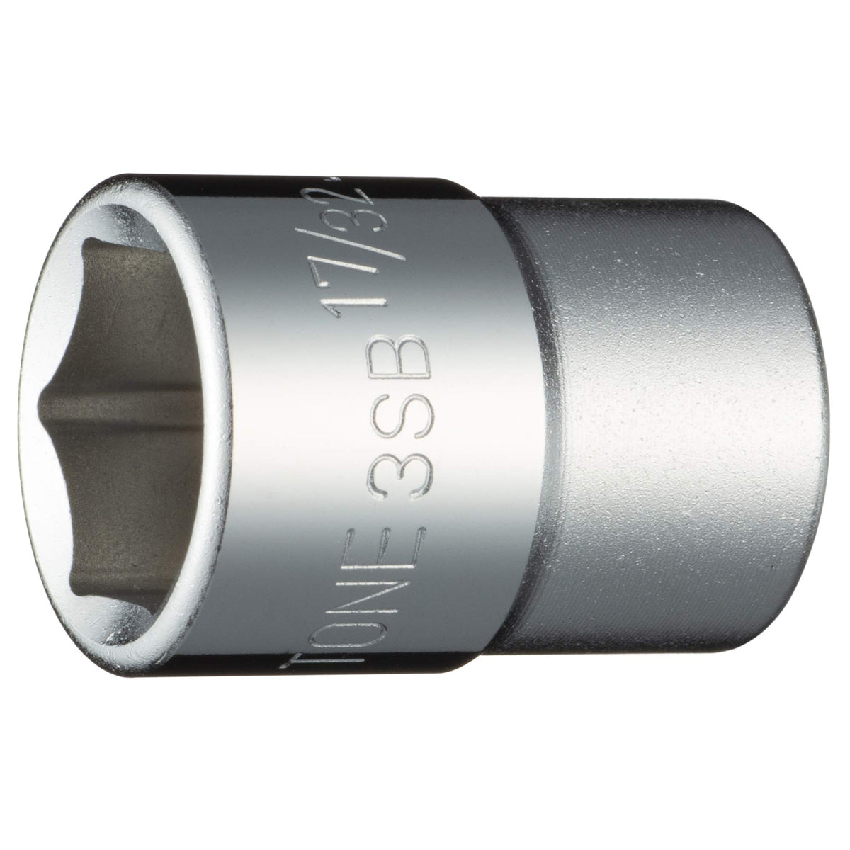 TONE 6-Point Socket, SAE, 3/8-Inch Drive, 17/32-Inch, 3SB-17