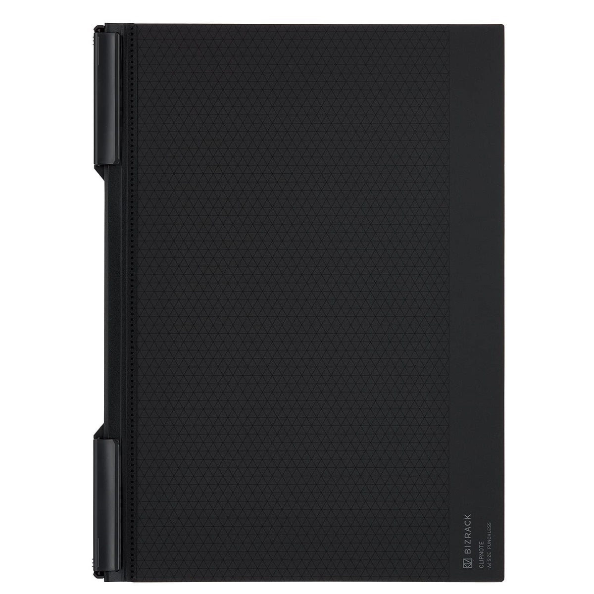 KOKUYO Bizrack Clipnote Punchless, Clip Folder, Holds up to 25 Sheets, A4-S, Brown Black (NO-BRCN202D)