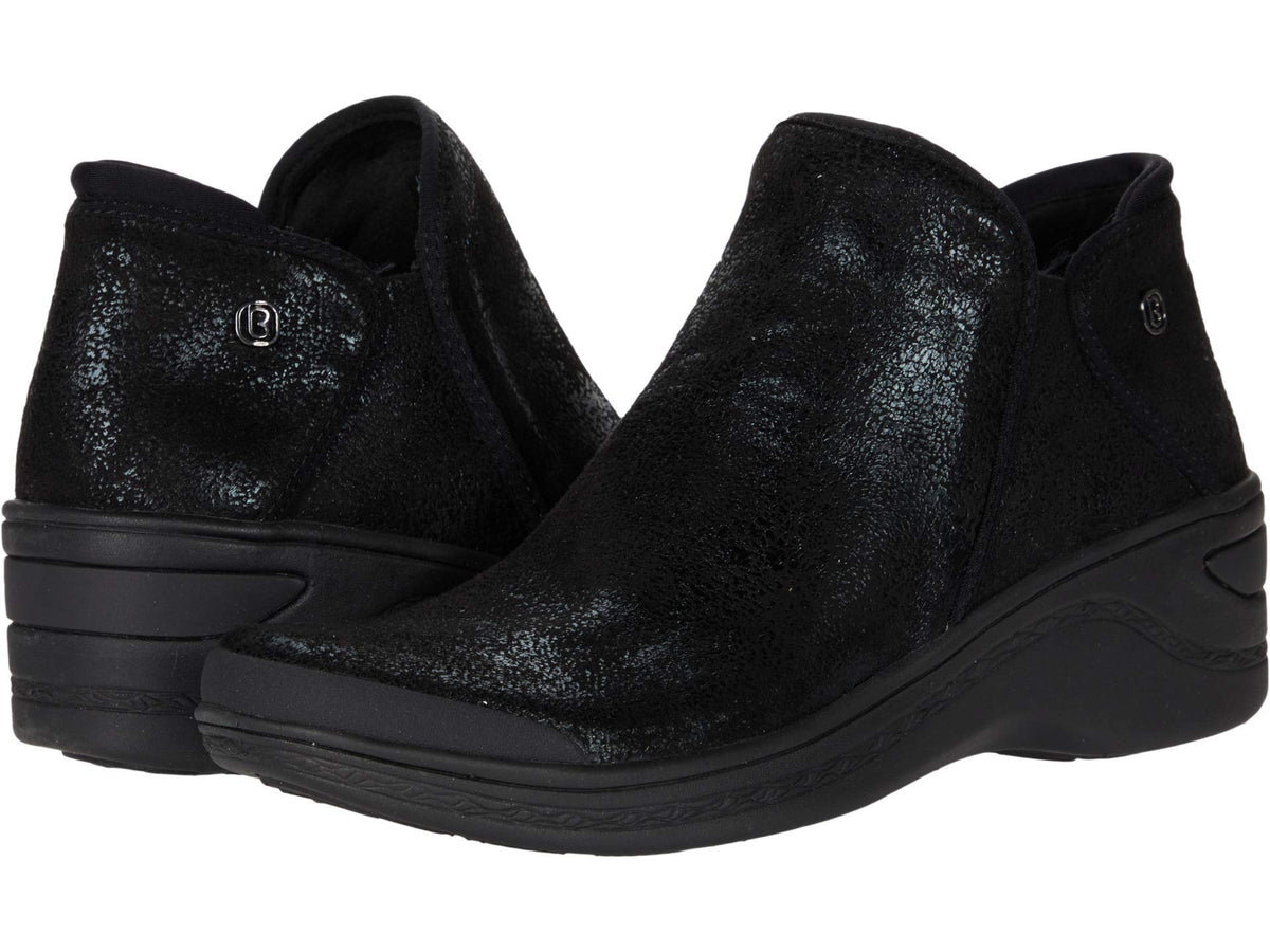 BZees Women's Domino Ankle Boot, Black Fabric, 6