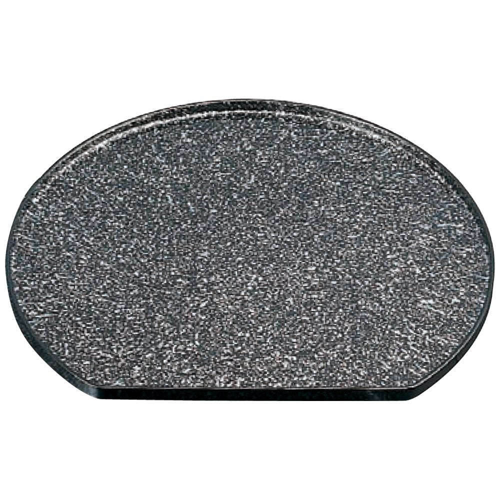 Obon Tray: Fukui Craft Obon Silver (Tray, Half Moon, 3-74-18, Shaku 3), 15.6 x 14.0 x 0.7 inches (395 x 355 x 17 mm)
