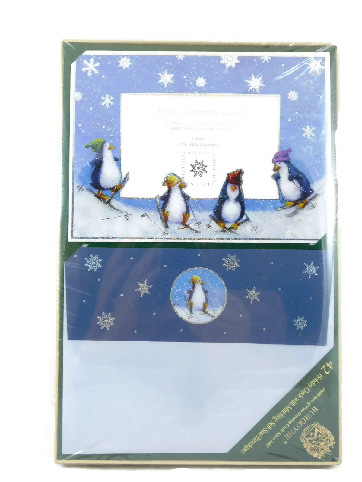 Burgoyne Photo Greeting Cards - 42 Holiday Cards with Matching Self-Seal Envelopes