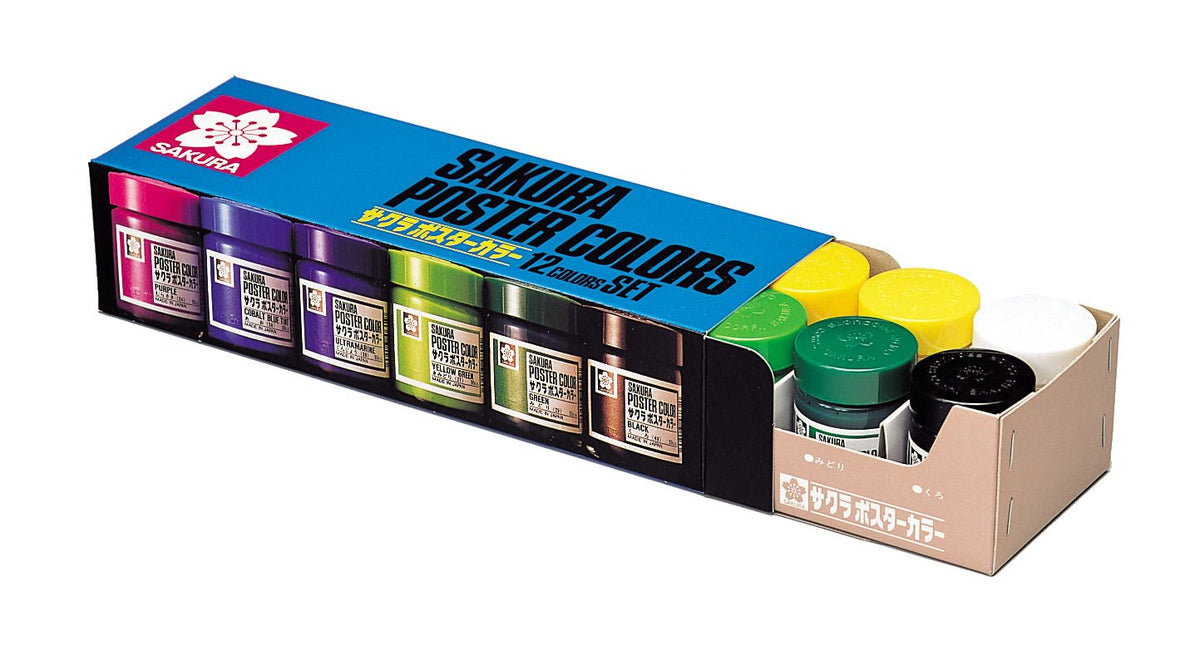Sakura Color Set PW12 Setsuto 12 color poster color 30ml (japan import)