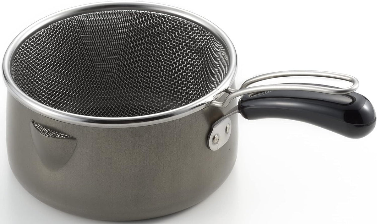 Yoshikawa SJ3163 Lunch Box Fryer, 6.3 inches (16 cm), Capacity: 0.7 gal (2.1 L), Made in Japan, Made in Japan, Gift Wrapping Specifications