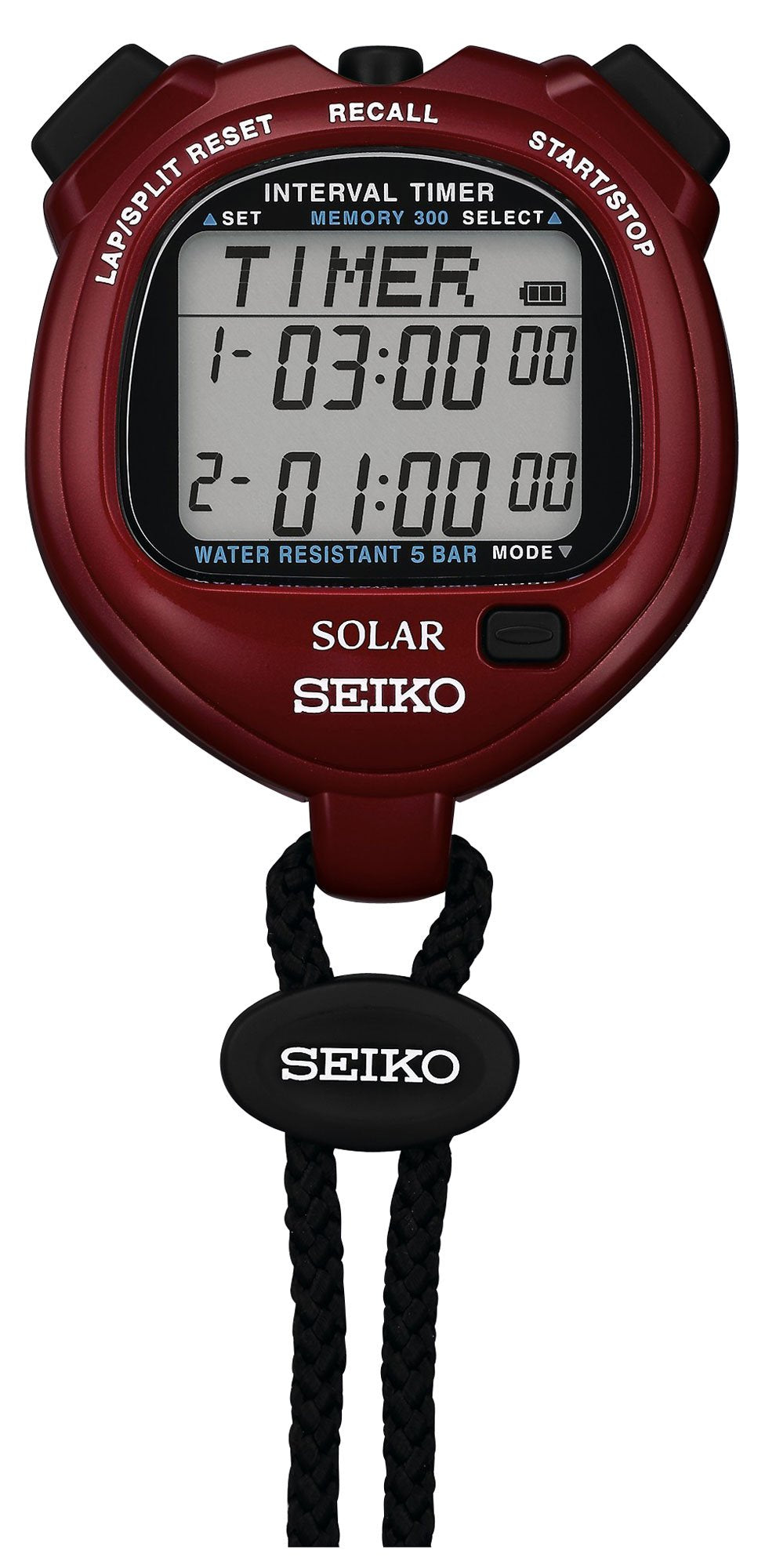 SEIKO INTERVAL TIMER SOLAR WATCH SVAJ103 (Japan Import)