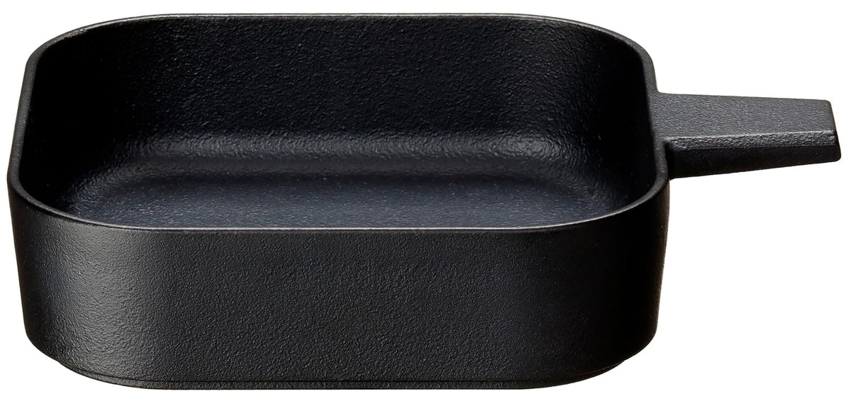 Ishigaki Industry Ishigaki Iron Casting, Approx. Width 6.8 x Depth 5.3 x Height 1.4 ft (17.2 x 13.6 x 3.7 m), Capacity: Approx. 16.9 fl oz (560 ml), IH Compatible, Delish-Life Colo Square Pan,
