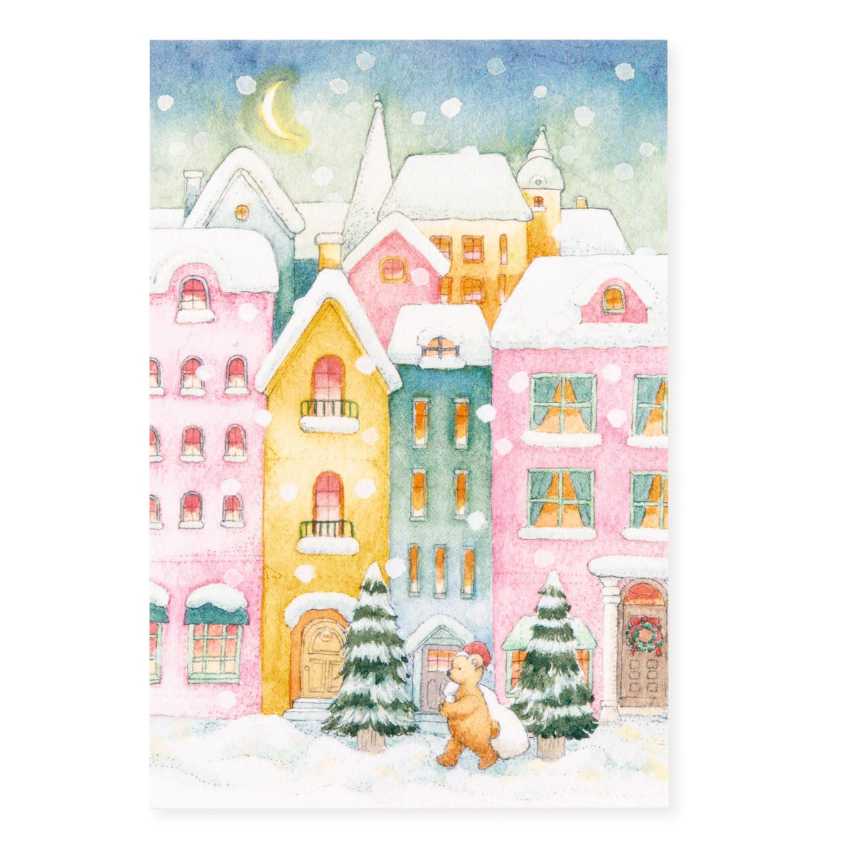 Iroha Publishing WORLD1 ART CREATORS Christmas Card W3.9 x H5.8 inches (100 mm) x H5.8 inches (148 mm) WAPC-10