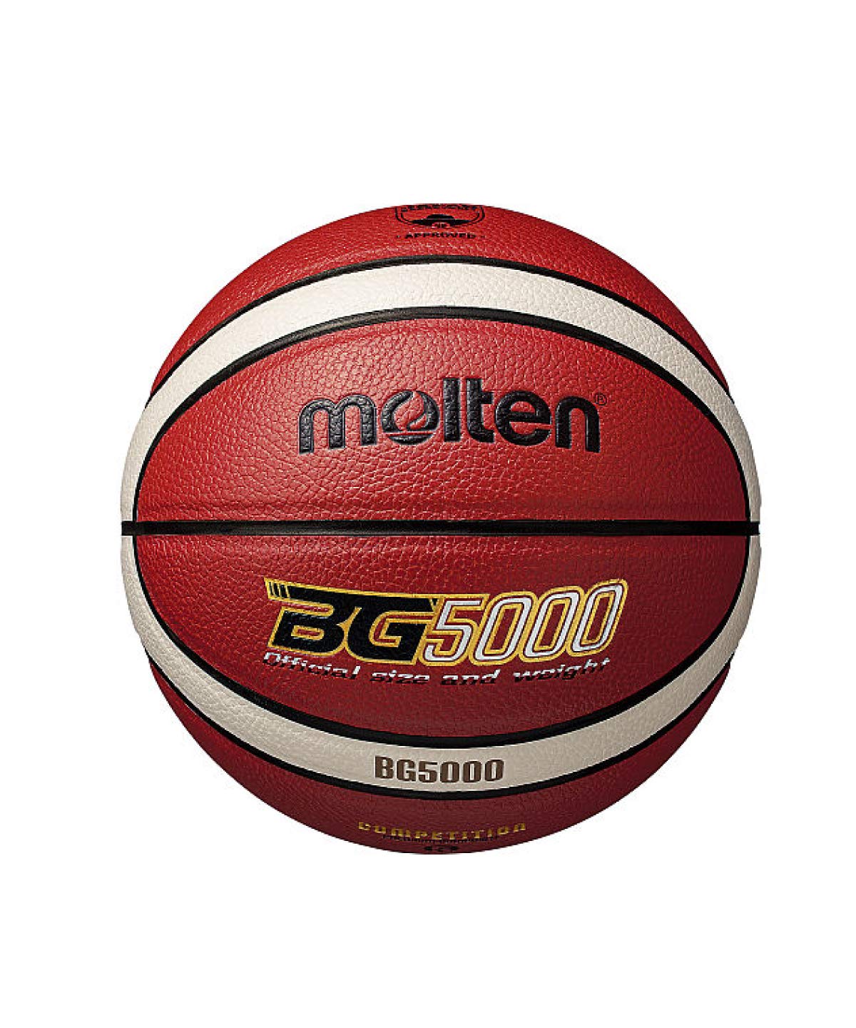 Molten BG5000 Basketball for Elementary School Students, No. 5 Ball Test Ball, Orange x Ivory