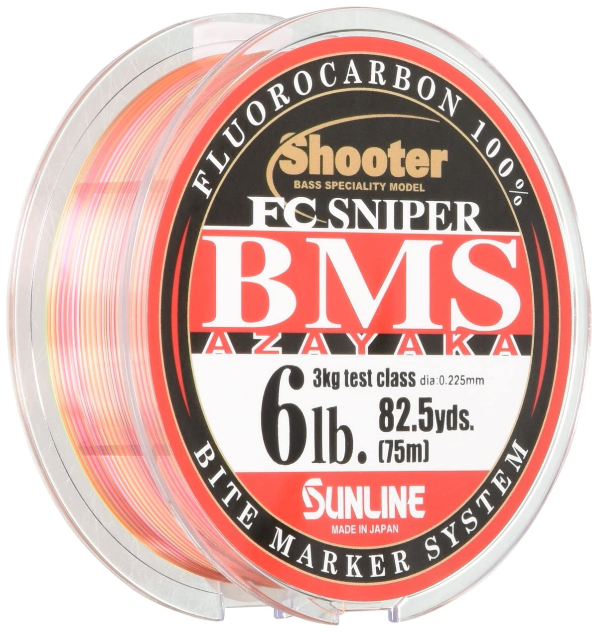 SUNLINE Fluorocarbon Line Shooter FC Sniper BMS AZAYAKA 75m 6lb