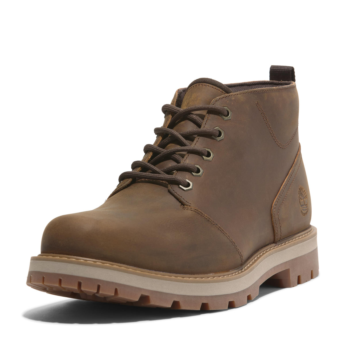 Timberland Men's Britton Road Mid Lace Up Waterproof Chukka Boot, Rust Full Grain, 13 Wide