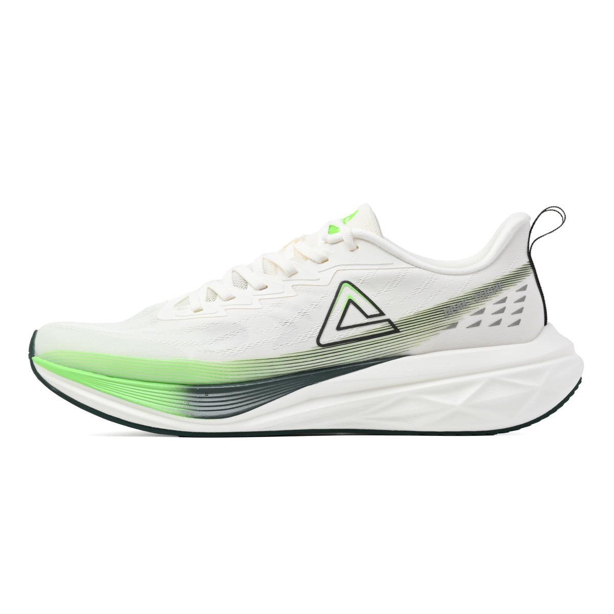 PEAK(ピーク) Men's Sneakers, White/Dark Green, 26.5 cm E