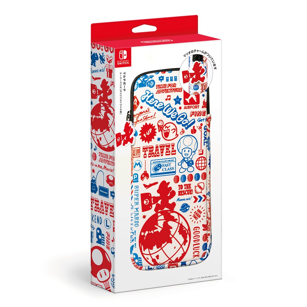 Multi Porch pouch Case Super Mario for Nintendo switch Original travel