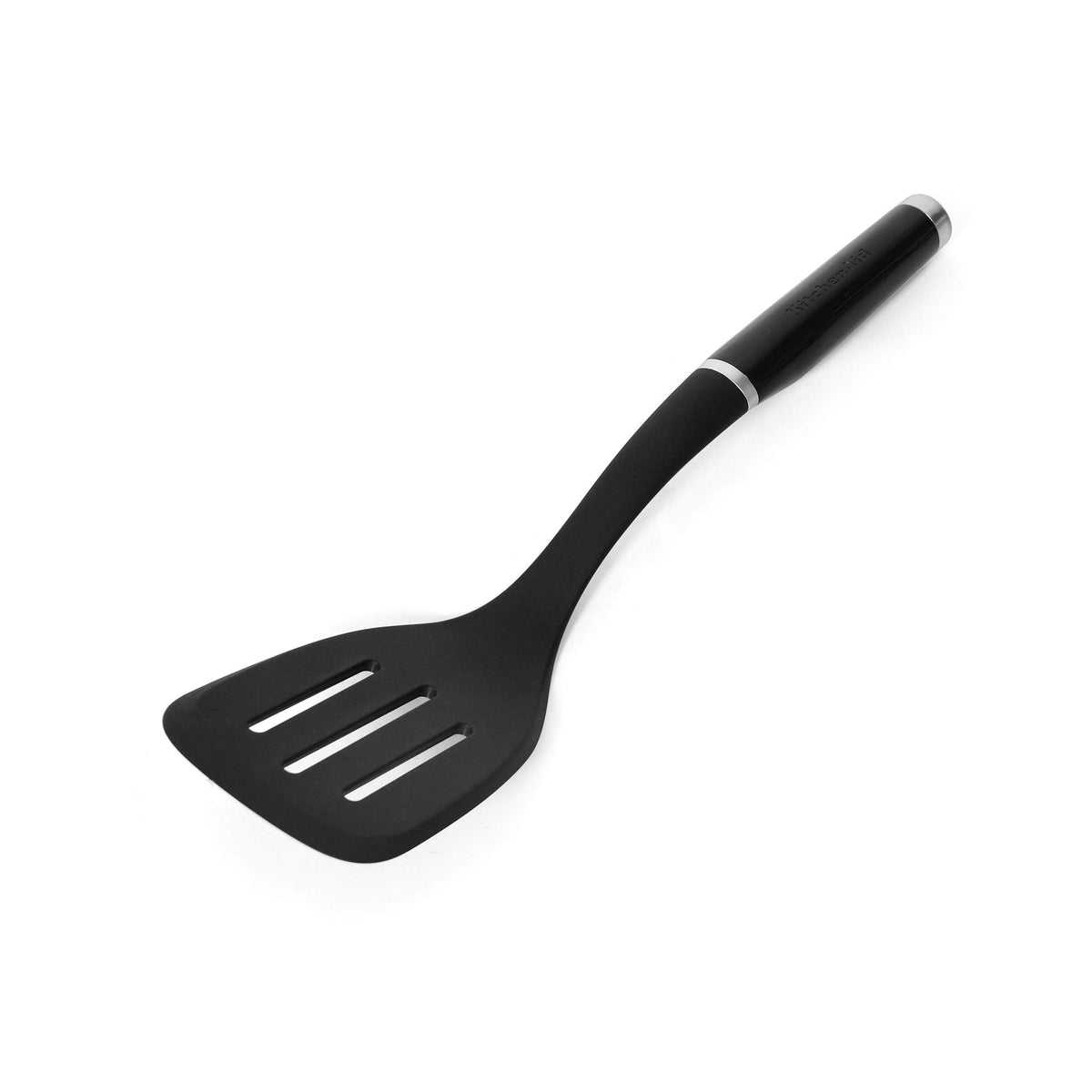 KitchenAid Classic Nylon Slotted Turner, 13.66-Inch, Black