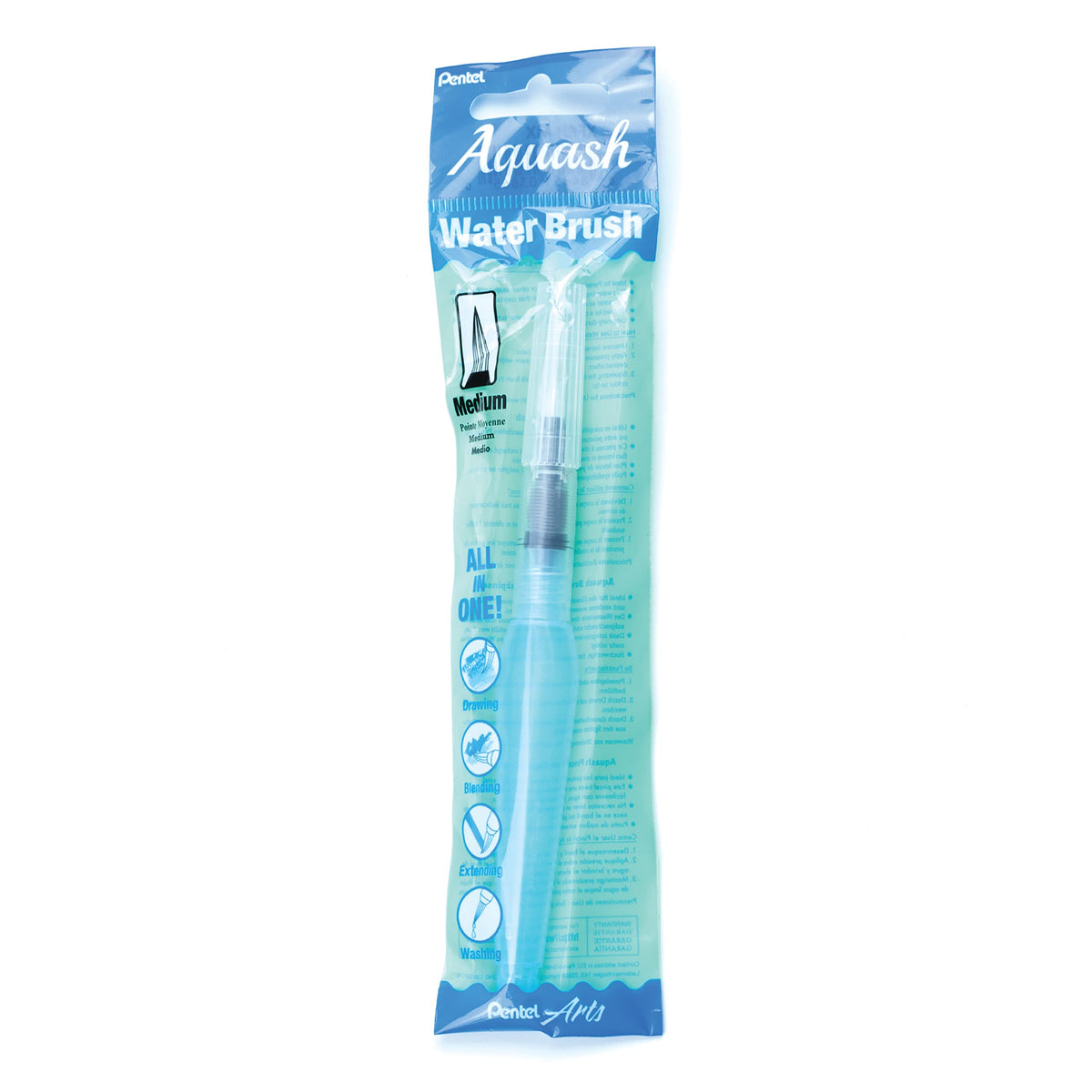 Pentel Japan Aquash Waterbrush Water Brush Pen, Medium