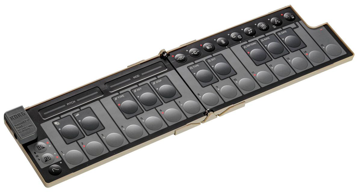 Korg nanoKEY Fold | Foldable MIDI Keyboard - Sandy Beige