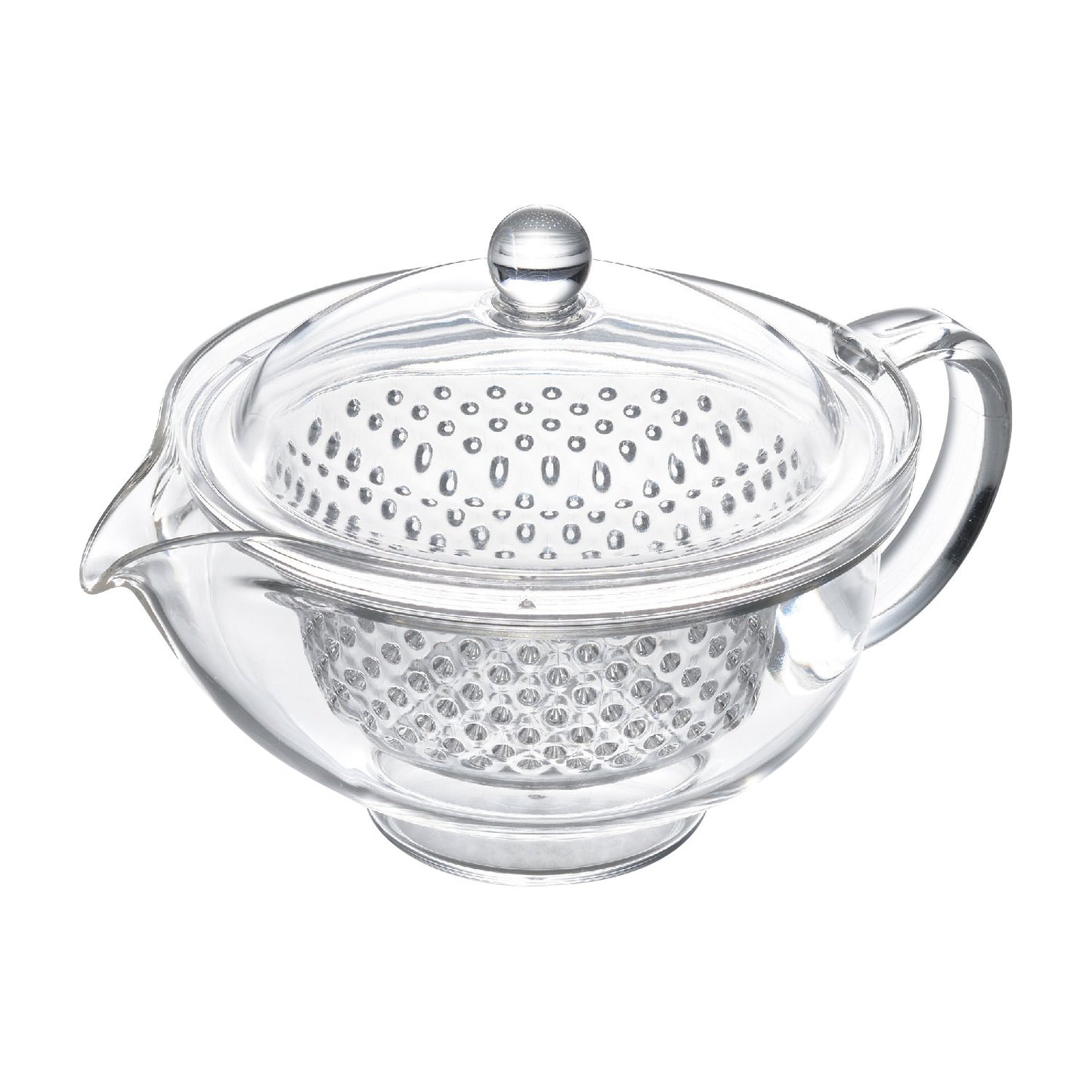 Akebono Sangyo TW-3713 Clear Tea Pot Made in Japan Clear Clear Tea Strainer Makes Tea Good Visibility