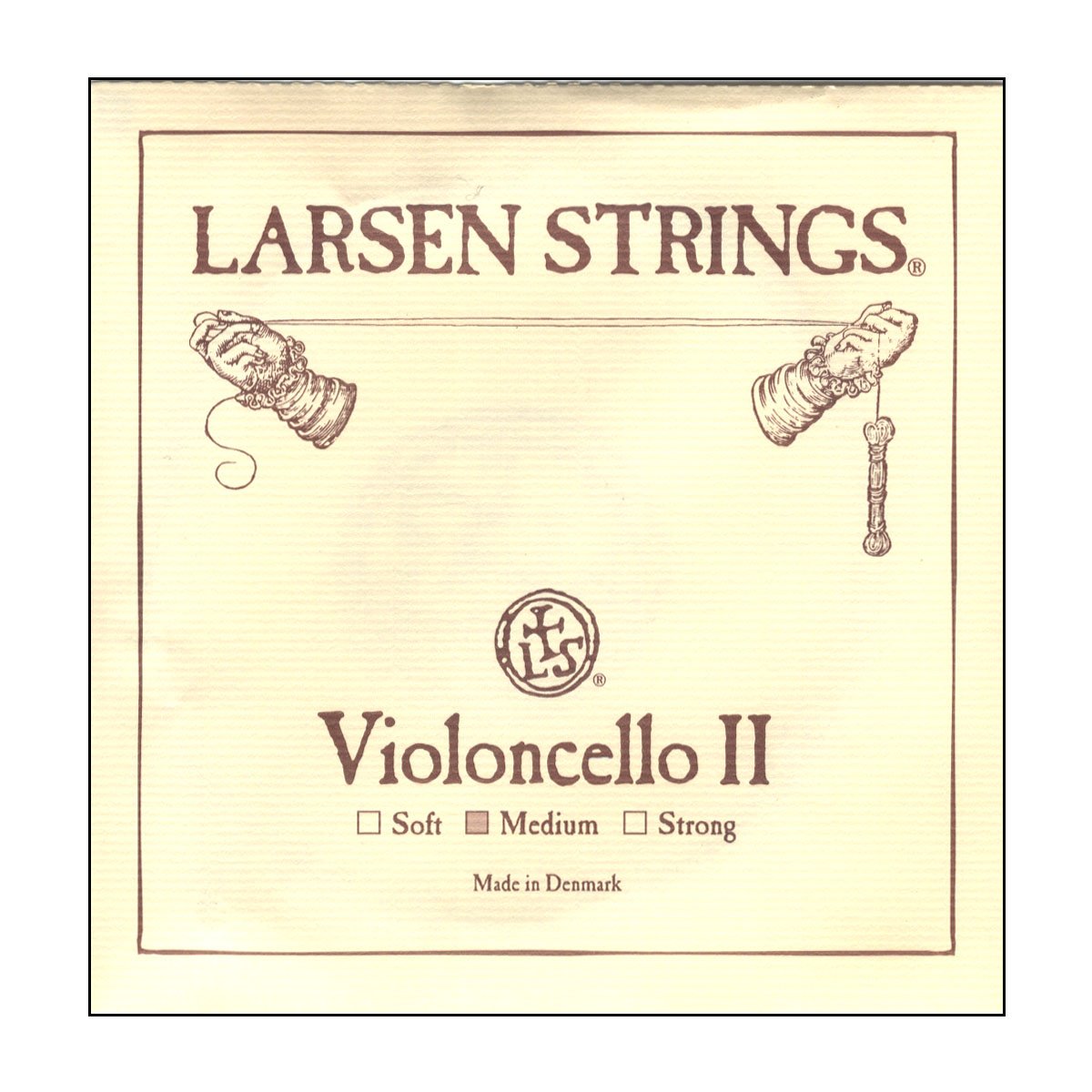 LARSEN STRINGS String D Steel/Chrome Steel Wound for Cello