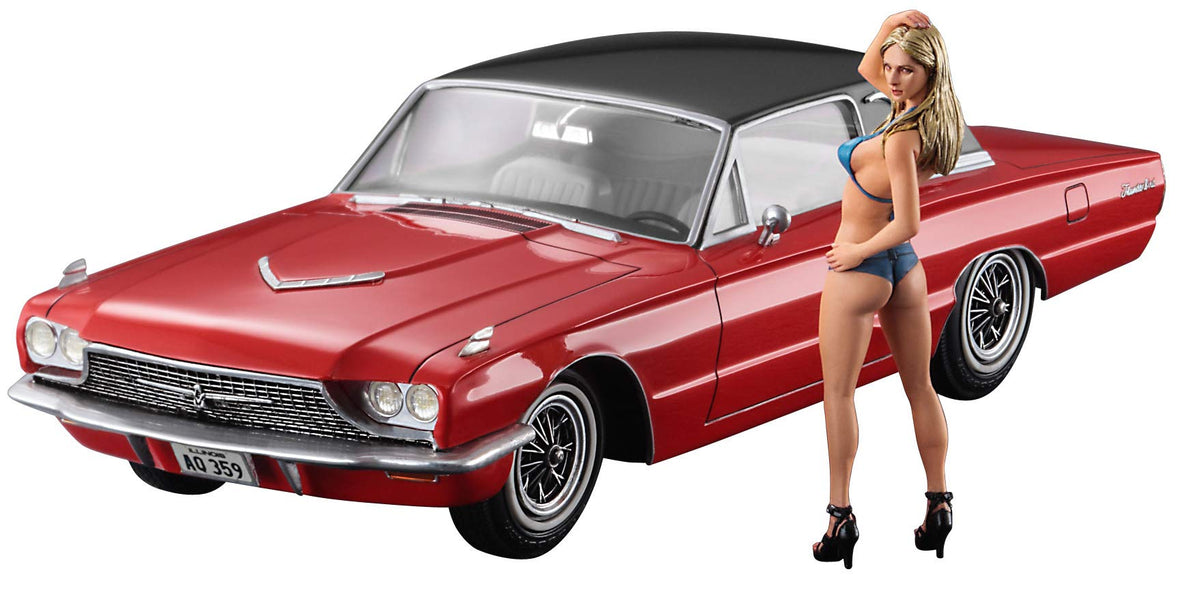Hasegawa 1/24 Scale Kit SP441 1966 American Coupe Type T w/Blonde Girls Figure
