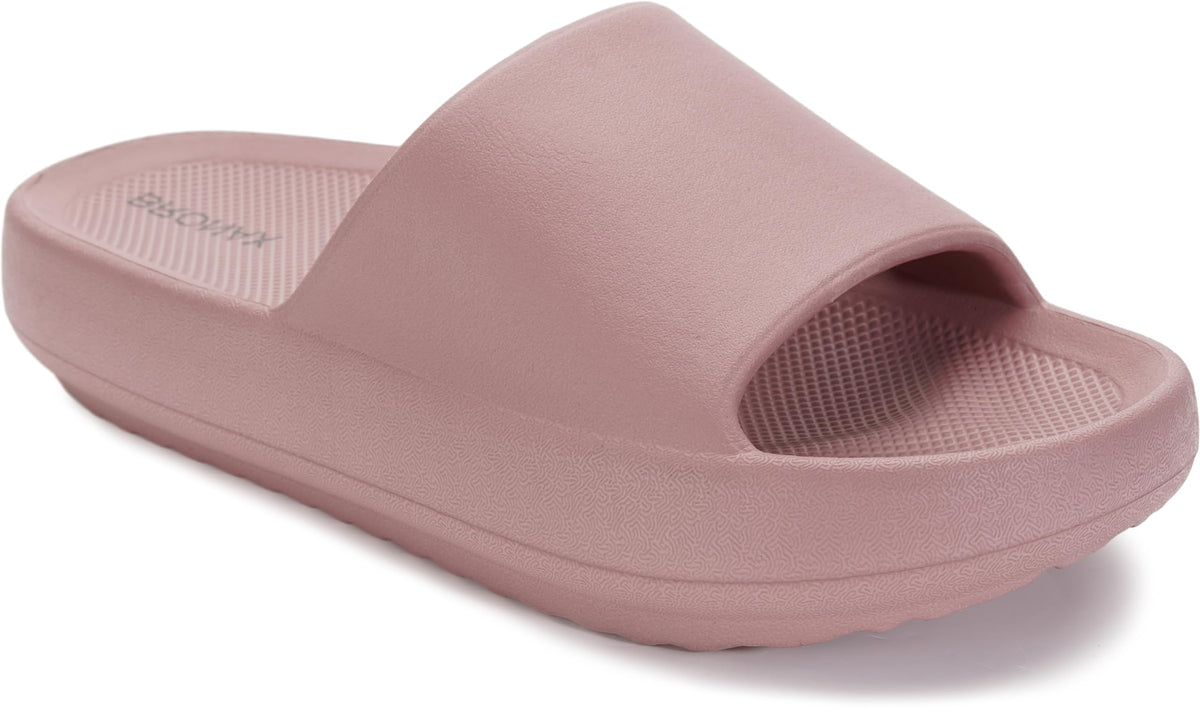 BRONAX Arch Support Slides for Women and Men 7.5-8.5 W/ 6-7 M Blush