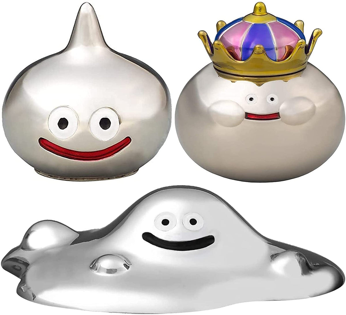 Dragon Quest Metallic Monsters Gallery: Metal Rare Monster x Set of 3 Metal Slime + Hagure Metal + Metal King