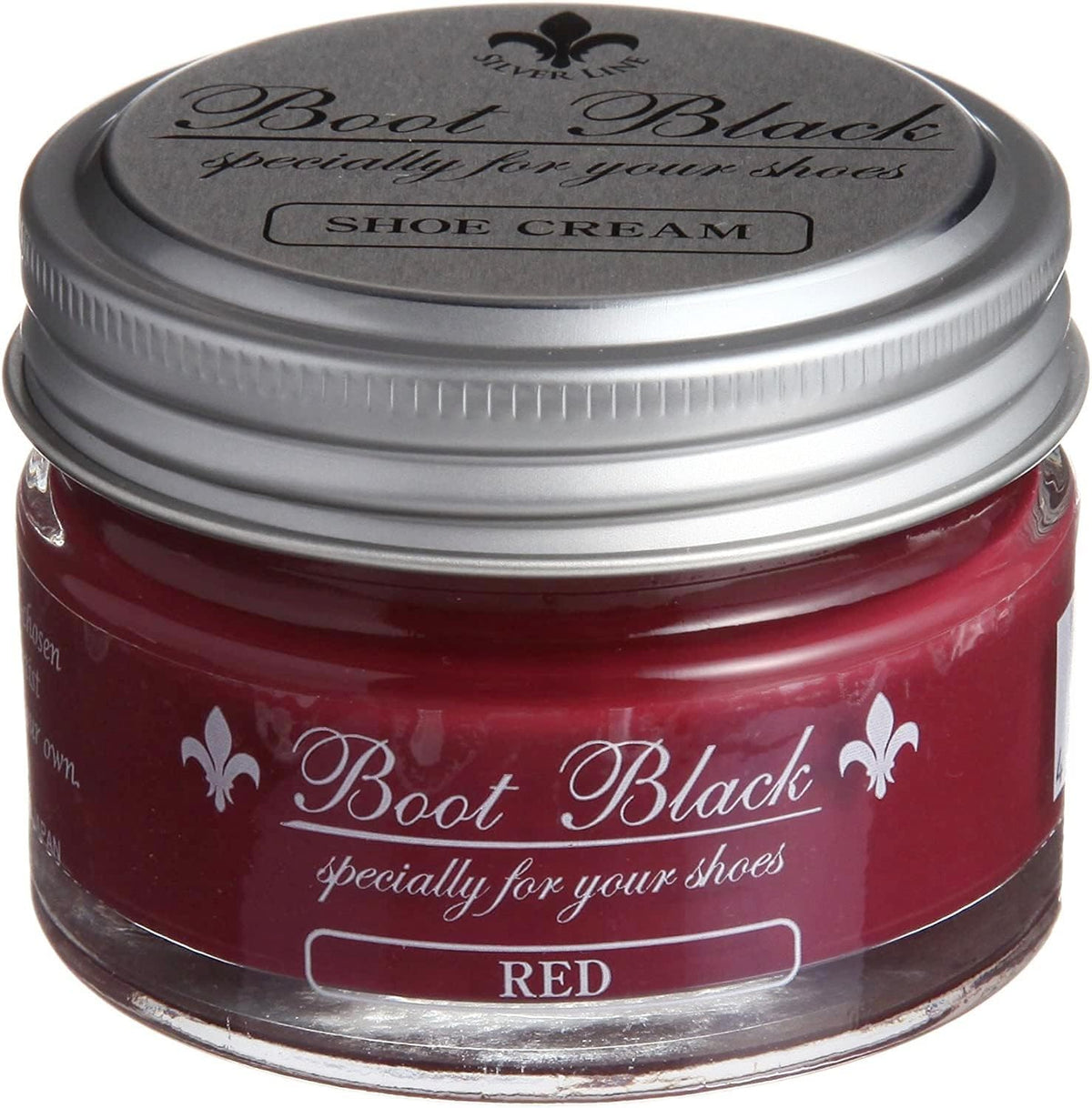 Columbus Leather Shoe Care, Basic Care, Nutrition, Retention, Shiny Boot, Black Silver Line, Shoe Cream Bottle, Shoe Polishing, Shoe Care, red, One Size