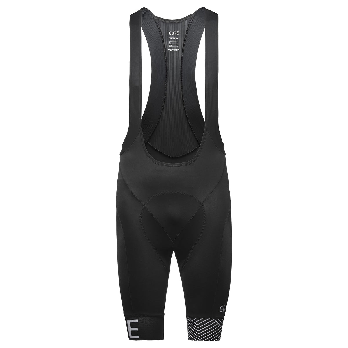 GORE WEAR C5 Men's Short Cycling Bib Shorts with Seat Insert, S, Black/White